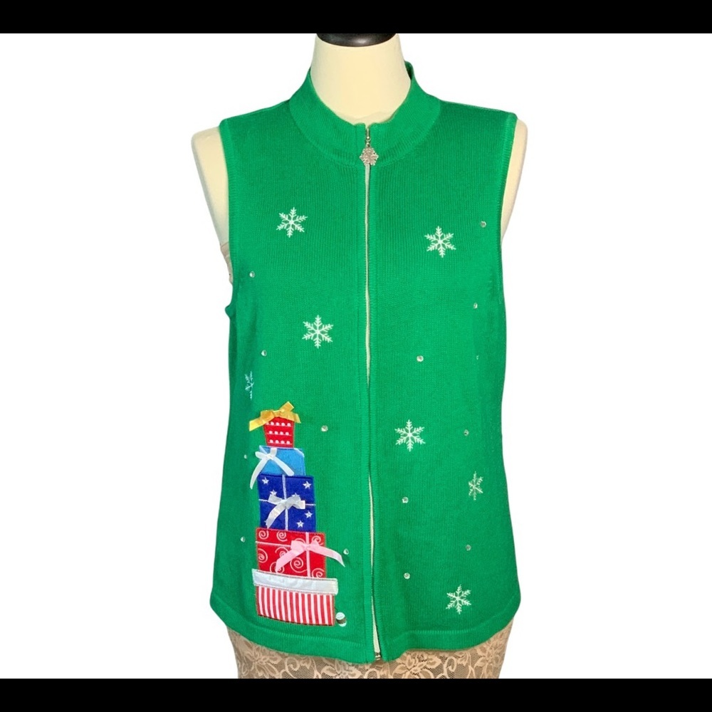 Noveaux Christmas Sweater Vest SZ XL